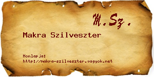 Makra Szilveszter névjegykártya